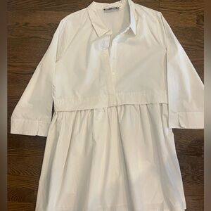Tuckernuck Pomander Place White Collared Dress Size XL